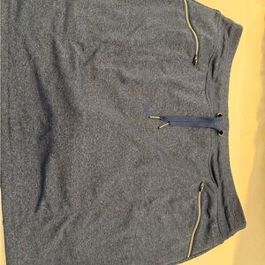 Tangerine Blue skirt with Zipper Accents